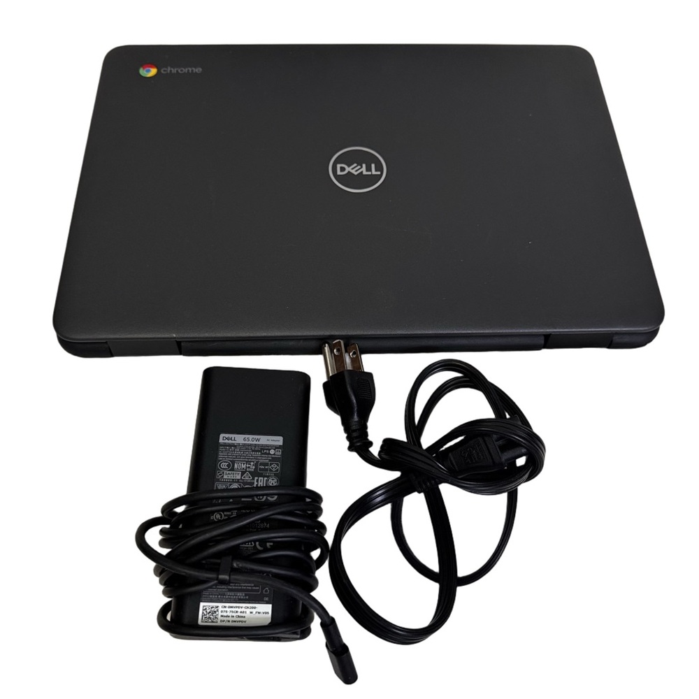 ❣️SOLD❣️Dell Chromebook 3100 Black Laptop Certified Refurbished Charger Included - Picture 1 of 11